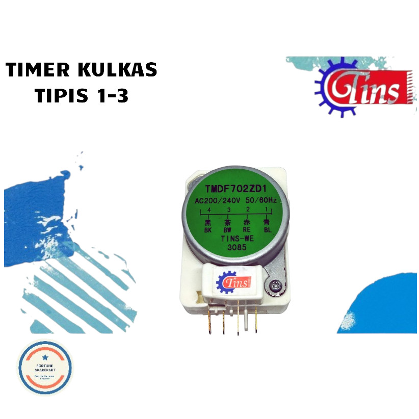 TIMER KULKAS 1-3 TIPIS TIMER KULKAS 2 PINTU POLYTRON DEFROST TIMER KULKAS POLYTRON