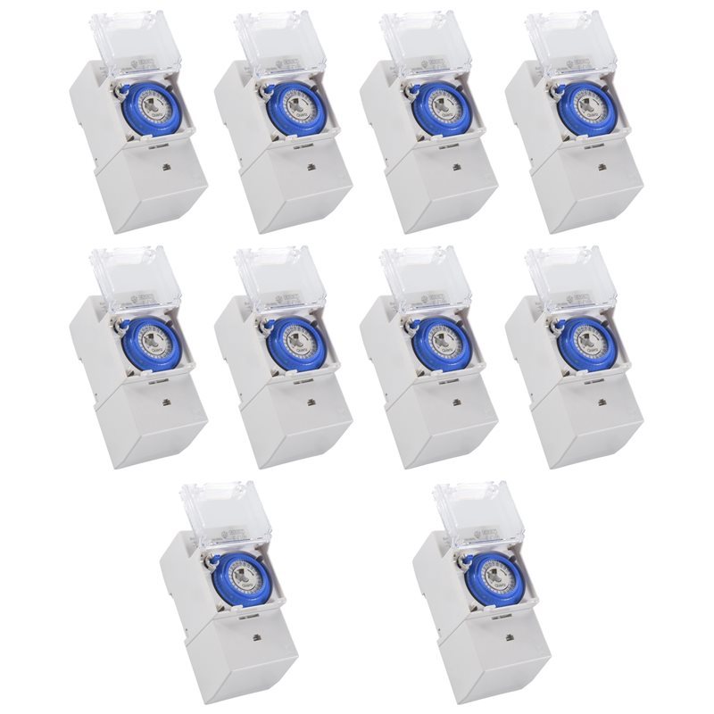 WORTHOWN-10X SUL181H Mechanical Timer 24 Hours Time Switch Relay Electrical Programmable Timer 24 Ho
