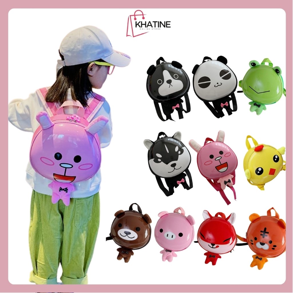 KHATIN (251) Tas Ransel Sekolak Anak Karakter Kartun back to school / Binatang / Backpack / Kids / C