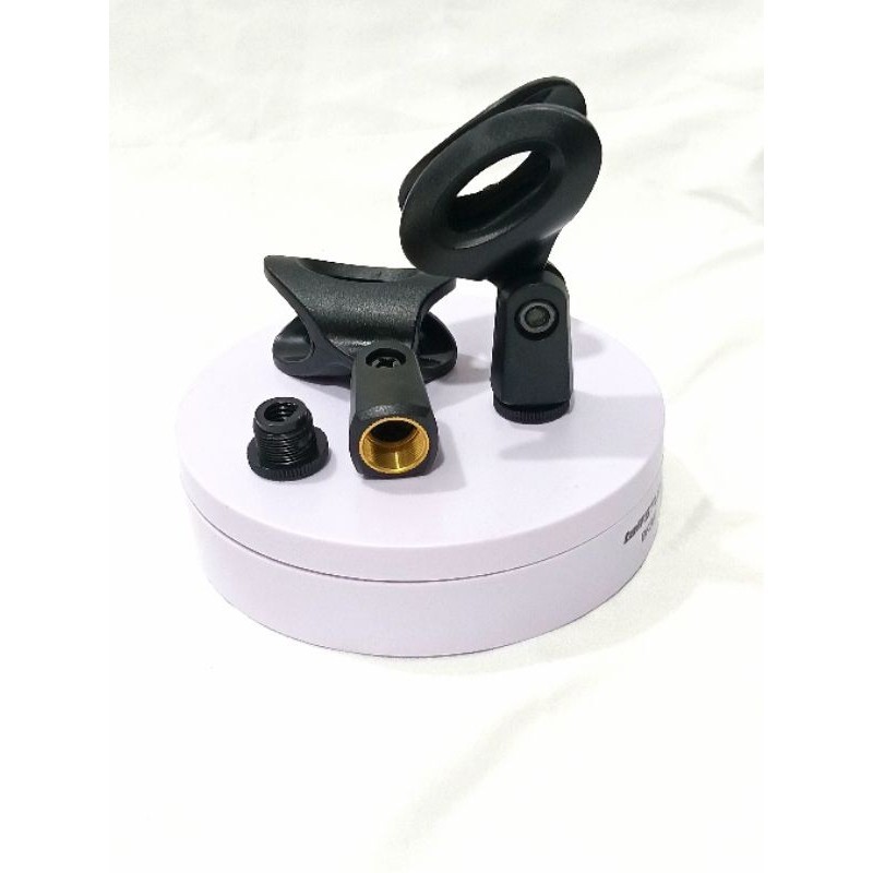 (AE) Holder Mic / Ganggang Mic / Pegangan Mic / Stand Holder Mic (Drat Besi) 1PCS Jepit Gagang
