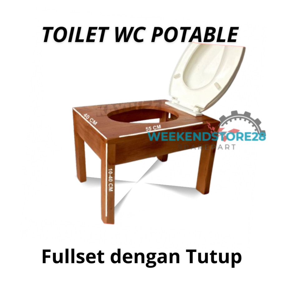 WC Duduk Portable Toilet Duduk Untuk Lansia & Ibu Hamil