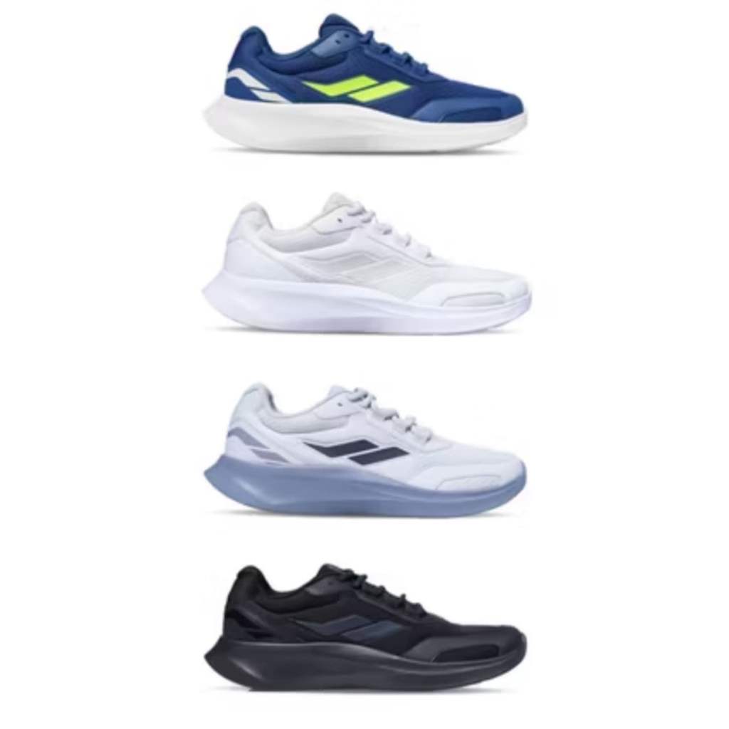 Mills –KAISER- ALL BLACK/NAVY BLUE - Sepatu lari /Running /Trail Run / Basket /BTS Futsal Football C