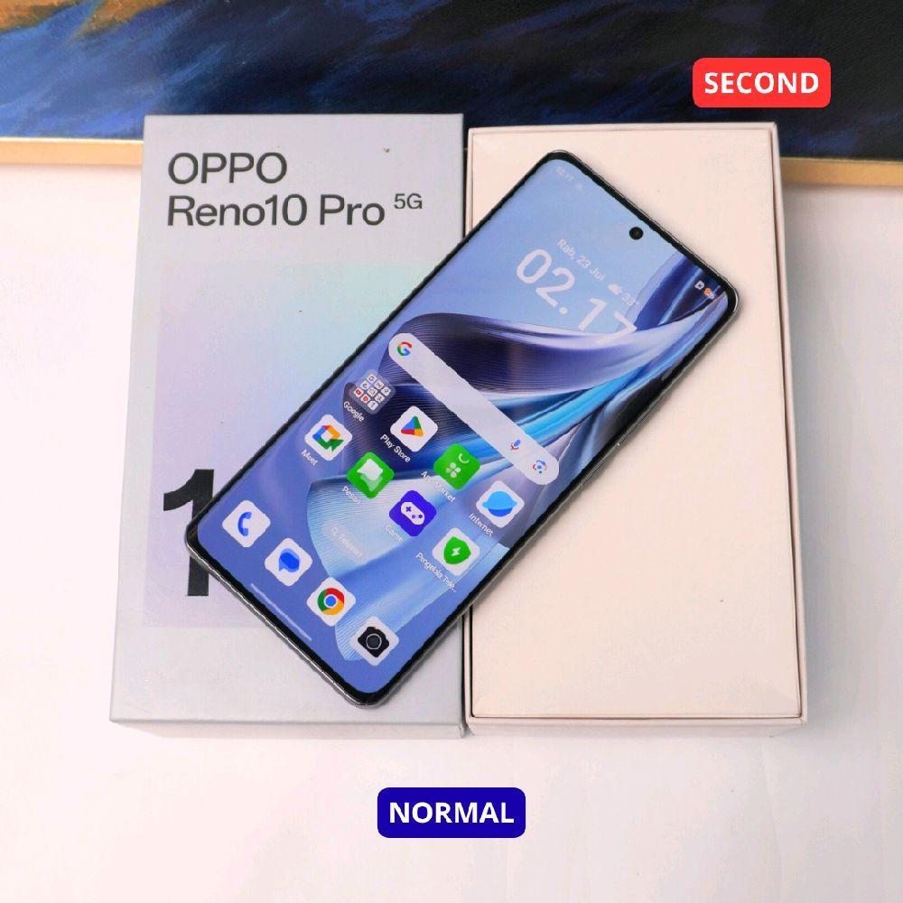 OPPO RENO 10 PRO 12/256 GB HP SECOND ORIGINAL SINAR MUTIARA CELL