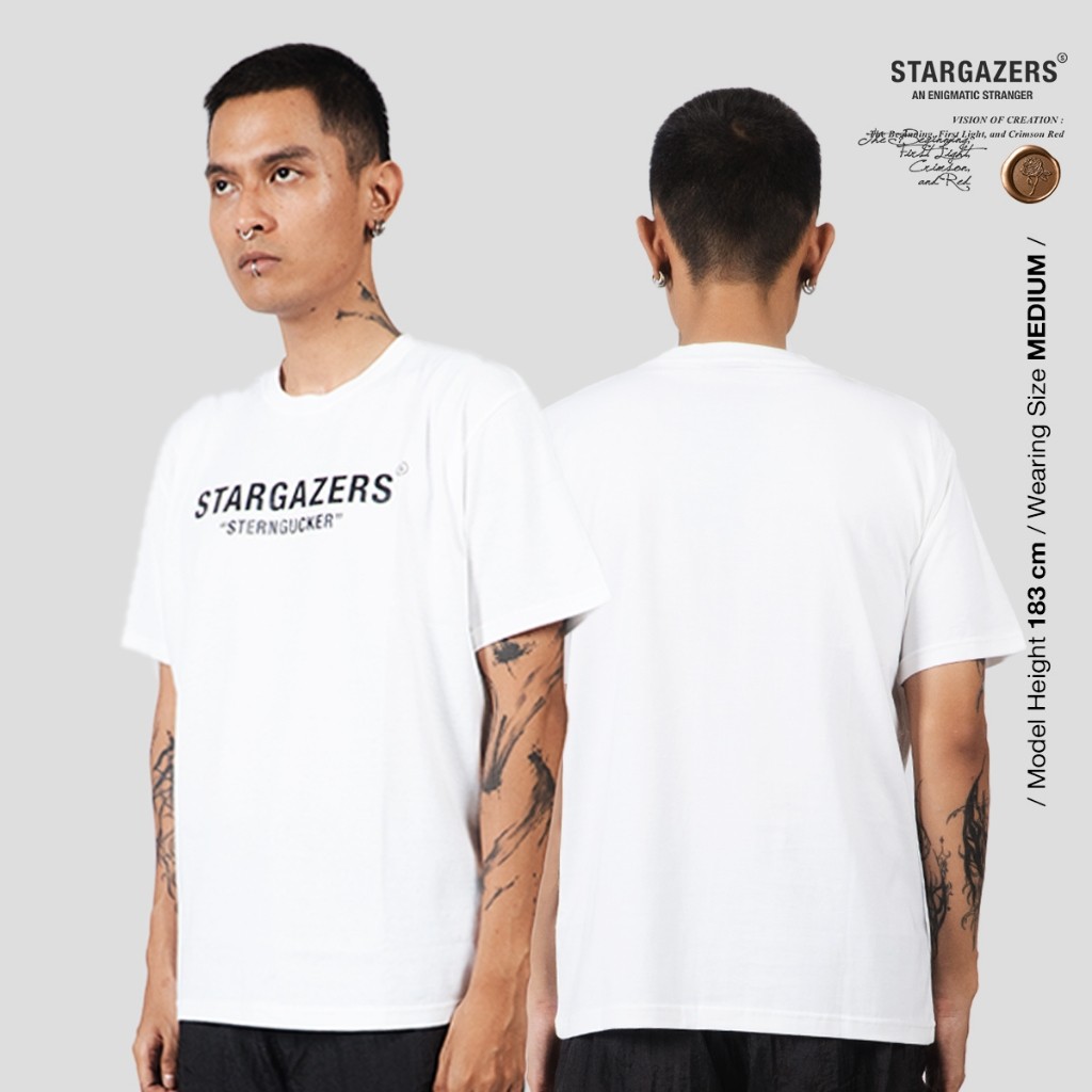 (COD) Stargazers 30s Tshirt Stargazers Logo White