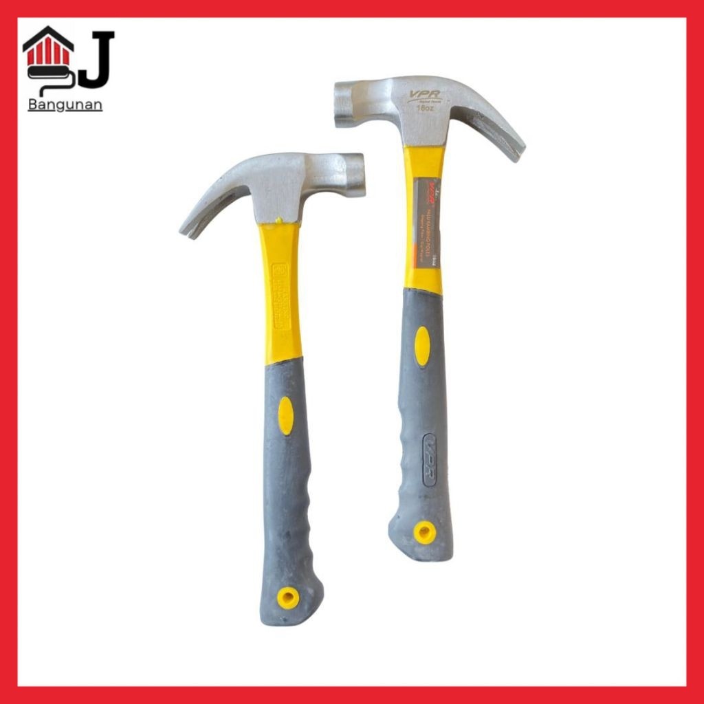 Palu Kambing Gerigi Gagang Fiber 16 Oz Palu VPR Original