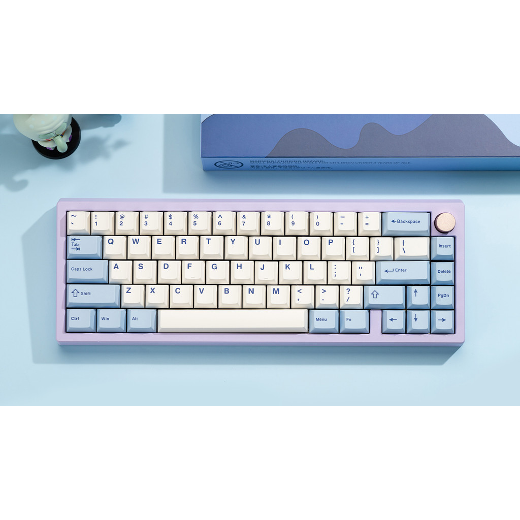 WuqueStuo WS Doubleshot PBT Keycaps, WS Zoom75 Matching Keycaps, PBT Custom Keyboard Keycaps Set for