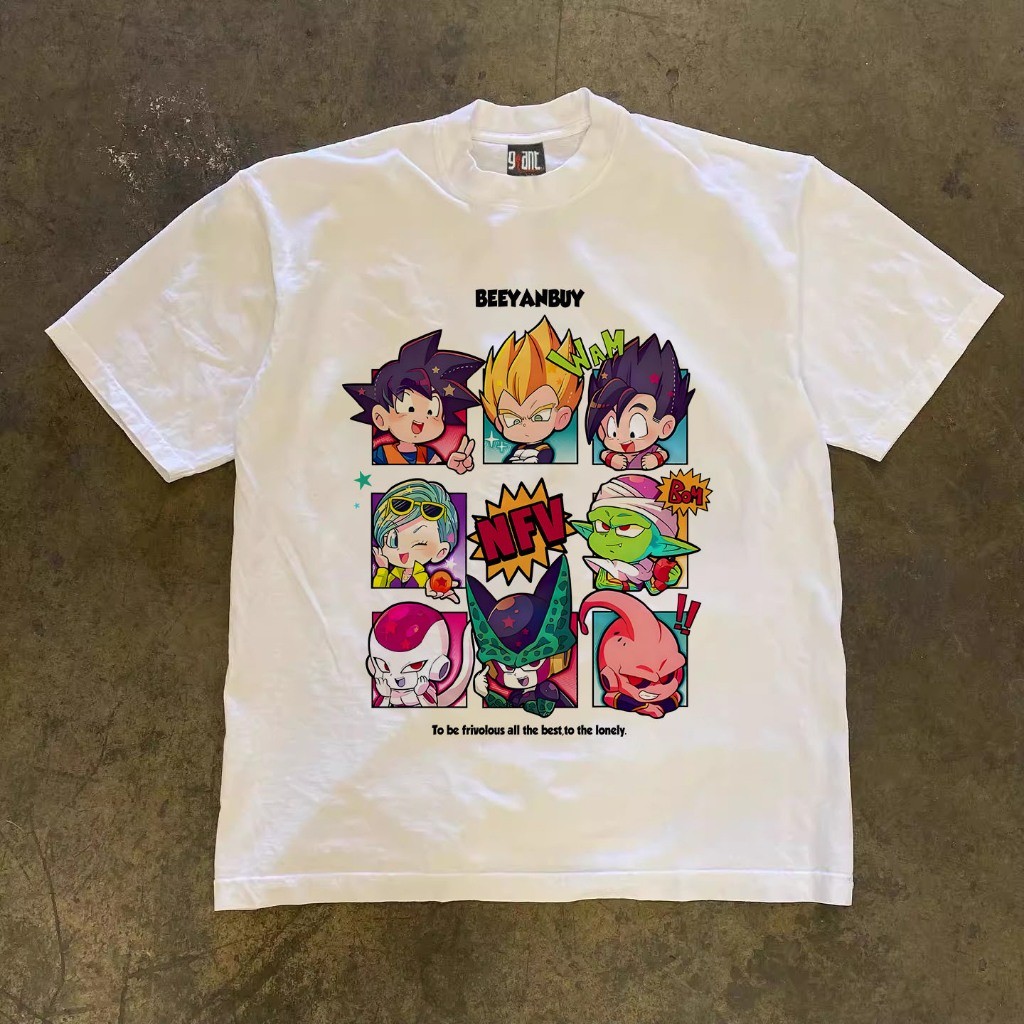 *COD*  Kemeja T-shirt Dragon Ball Oversized Gaya Korea |   Kaos Wanita Puith |   Kaos pria dan wanit
