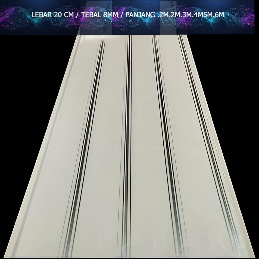 plafon pvc 4 meter 1 dus   ‎ ‎ ‎ ‎