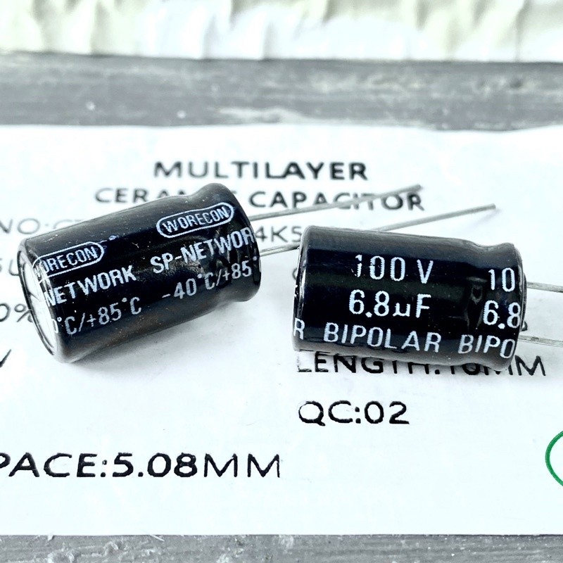 elko BIPOLAR 6.8 uf 100volt KOREA ready