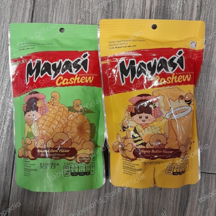 Mayasi Cashew Kacang Mede Roasted 100gr Rasa Honey Butter / Roasted Caramel / Jagung