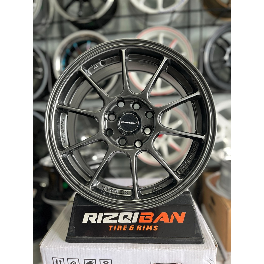 velg wedsport tc105 r15 hyper black lebar 6,5 kondisi baru