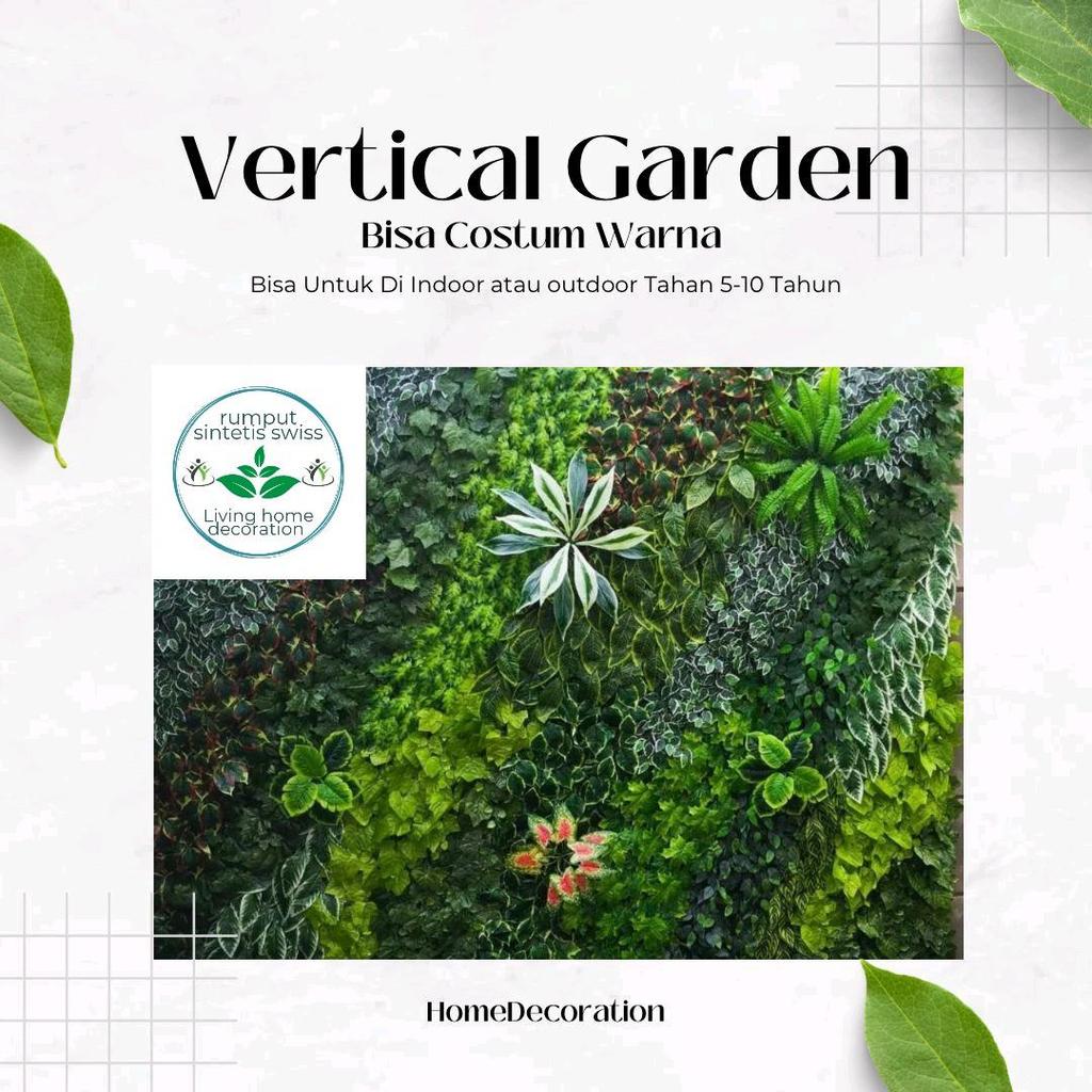 vertikal garden 1 x 2meter vertikal garden /hiasan dinding /hiasan taman /taman hias /indoor /outdoo