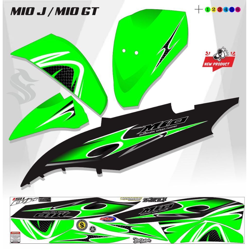 STIKER POLET STRIPING MIO GT MIO J VARIASI KEREN / VARIASI / VARIASI