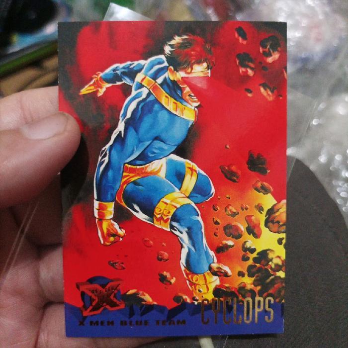 Kartu Marvel X Men Blue Team CYCLOPS Fleer Ultra | RARE TaO 