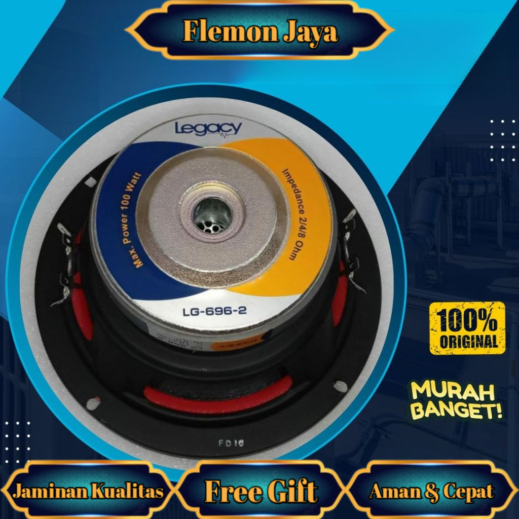 Speaker Legacy 6 Inch Legacy LG 696 2 Subwoofer 6 Inch Legacy 696 Double Coil Audio Subwoofer Mobil