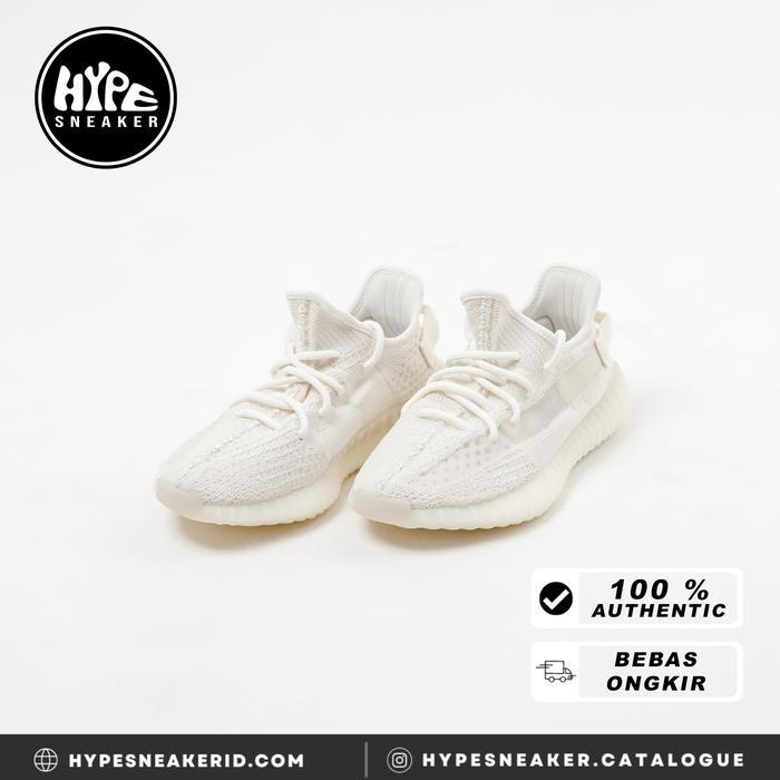 Sepatu ADIDAS YEEZY 350 V2 BONE WHITE Sneaker 100% ORIGINAL - 40