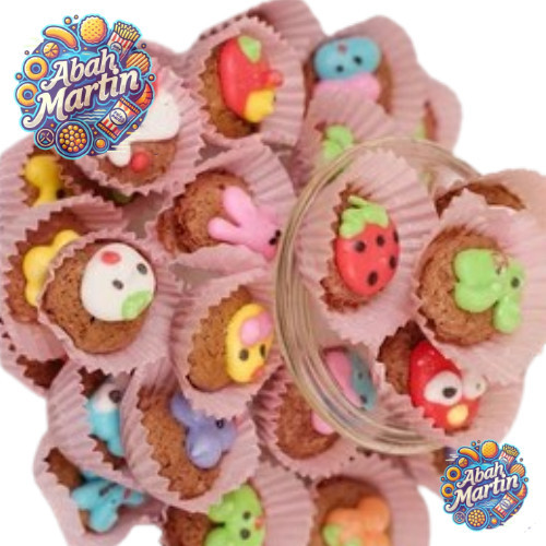 AM Kue Brownies Karakter 500gr Brownies Karakter Lucu Cookies Karakter Brownies Mini Kering Karakter