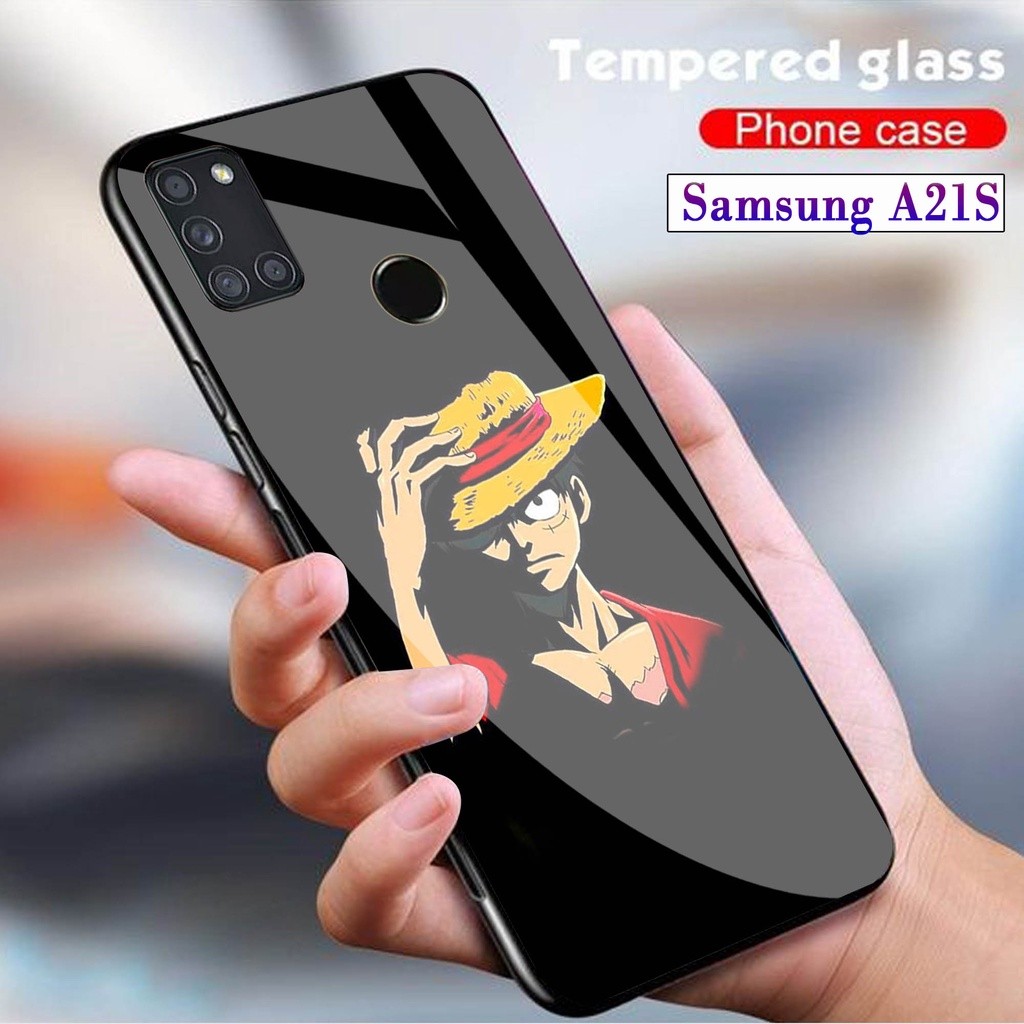 Softcase Glass Kaca SAMSUNG A21S - Case Hp Pelindung Handphone SAMSUNG A21S [ A20 ]