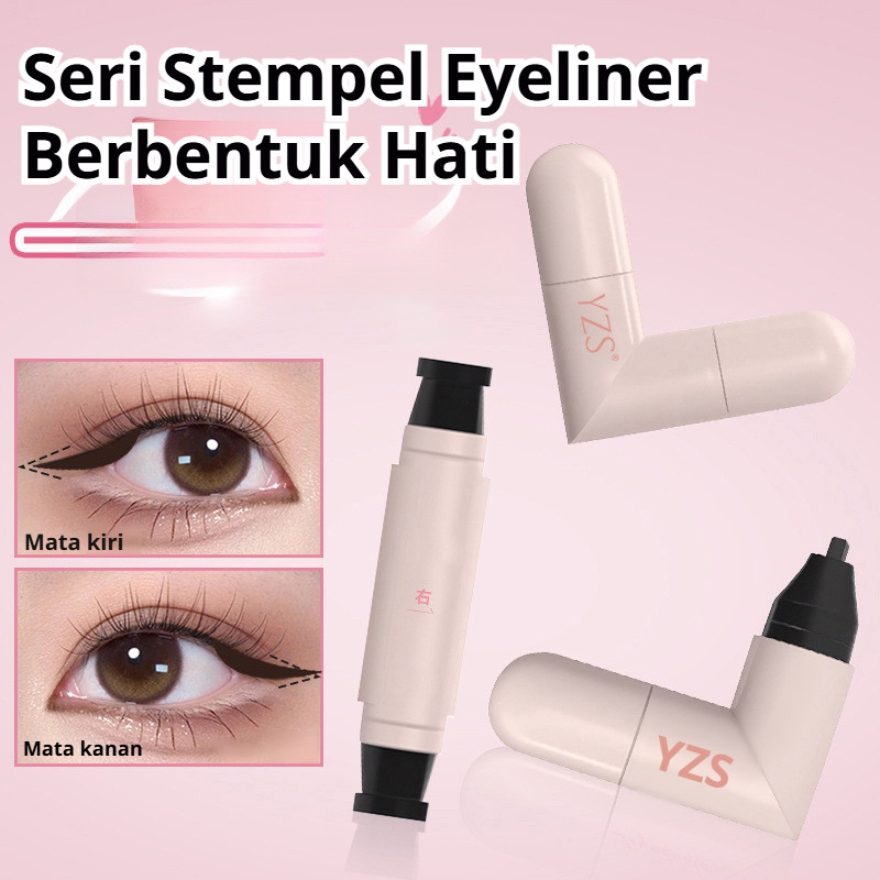 Kirim dalam 24 jam/[Winged Eyeliner / Hasil Simetris] Eyeliner Pen Stamp/Pena Eyeliner Stempel/Stemp