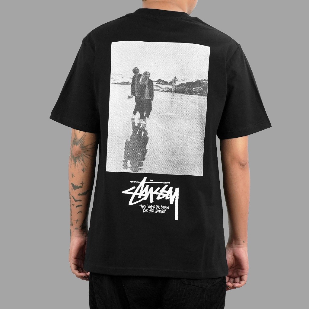 Stussy Low Tide Black Tee