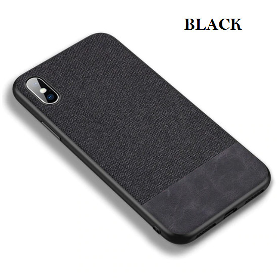 New 161 CAFELE iPhone XS / XS MAX - Fabric Denim Style Back Cover Case 161