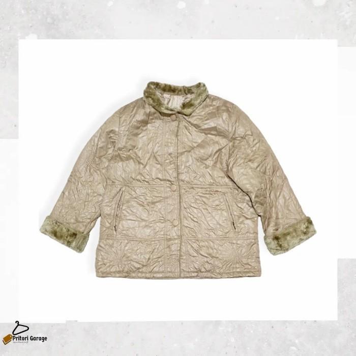 Windbreaker Shearling Boho Jacket Gabin Full Bordir Black Light Brown