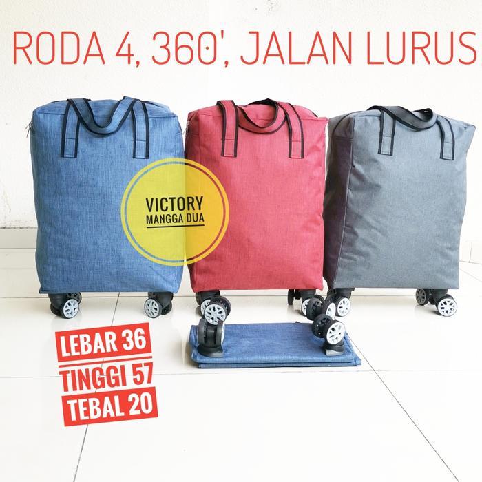Tas travel, tas troli, tas lipat, tas roda, tote panda hitam