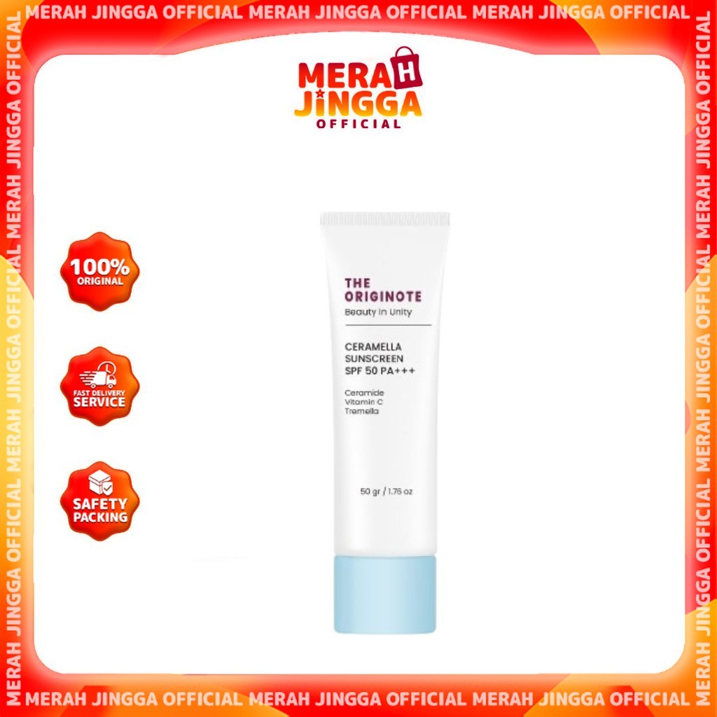The Originote Ceramella Sunscreen SPF50 PA+++ | Skin Barrier Protect | Merah Jingga Official
