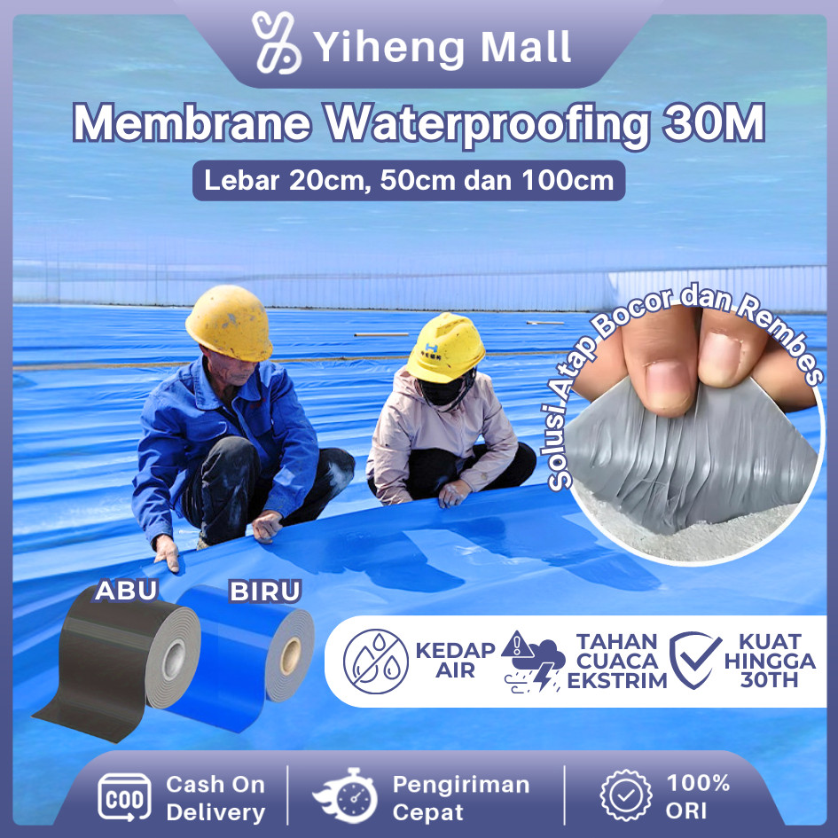 Waterproofing Membrane 30M Waterproofing Lakban Anti Bocor Waterproofing Membrane Bocor Waterproof L