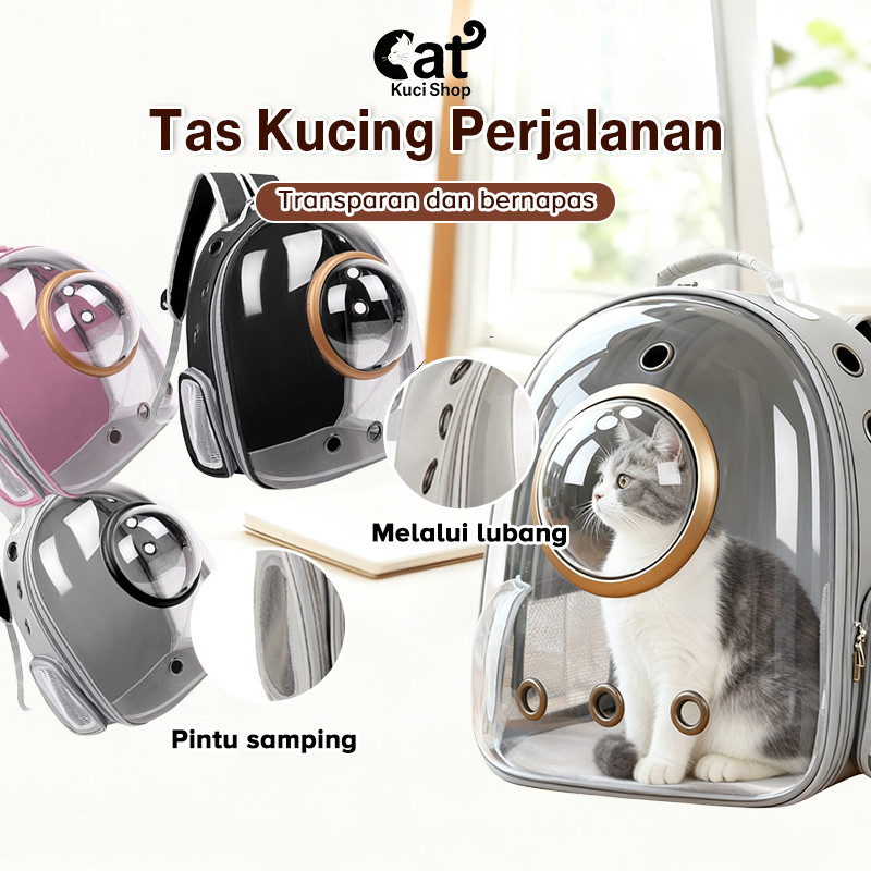 Tas Kucing Astronot Transparan Pet Cargo Kucing Besar Tas Tas Kucing Bentuk Bola