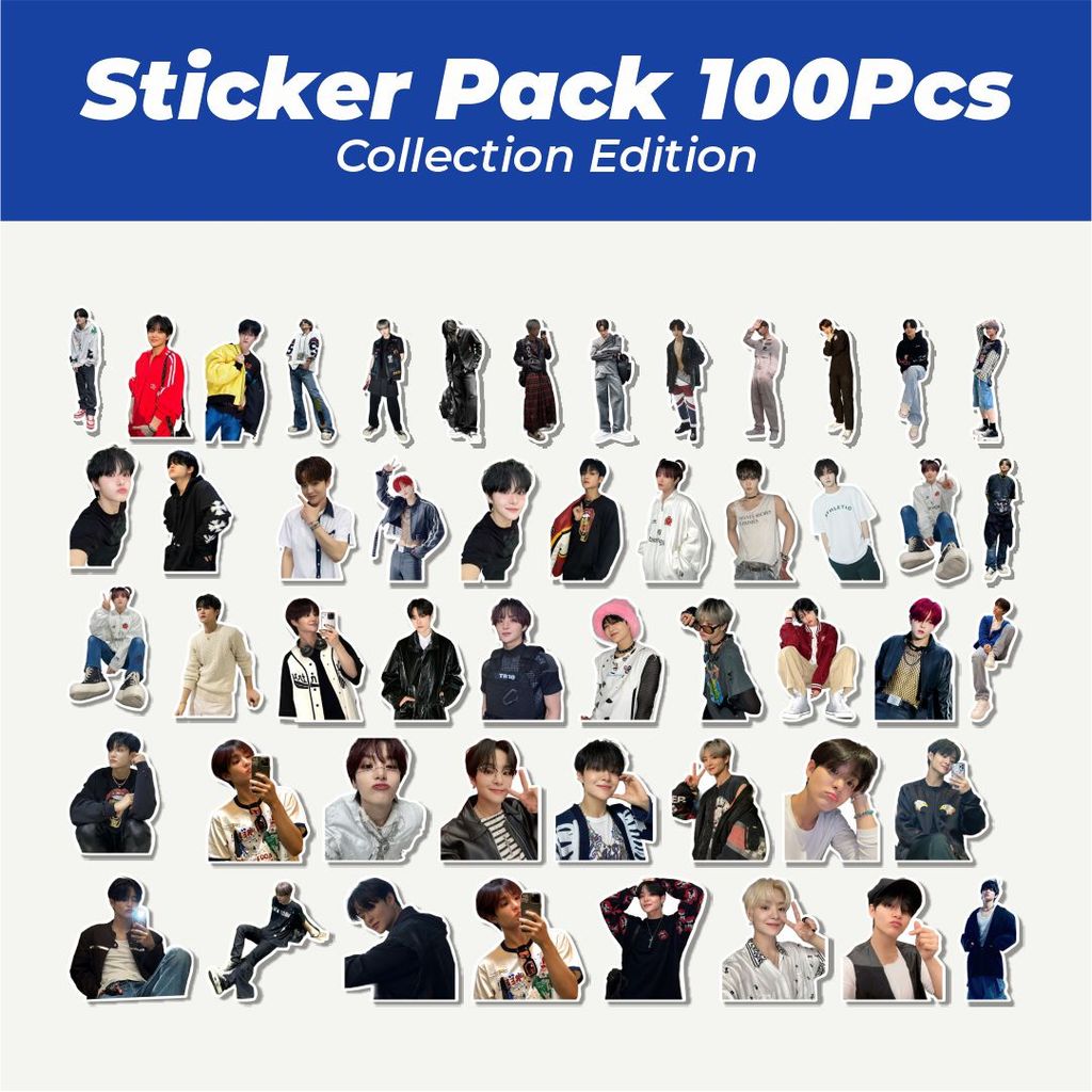 Hot Stiker Stiker PARK JIHOON (TREASURE) Lucu Anti Air Stikers Berperekat Waterproof Sticker Decal B