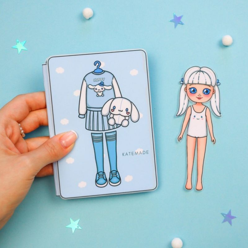 Sudah Dilaminasi Paper doll dress up paper doll book kids quietbook Plus Bonus