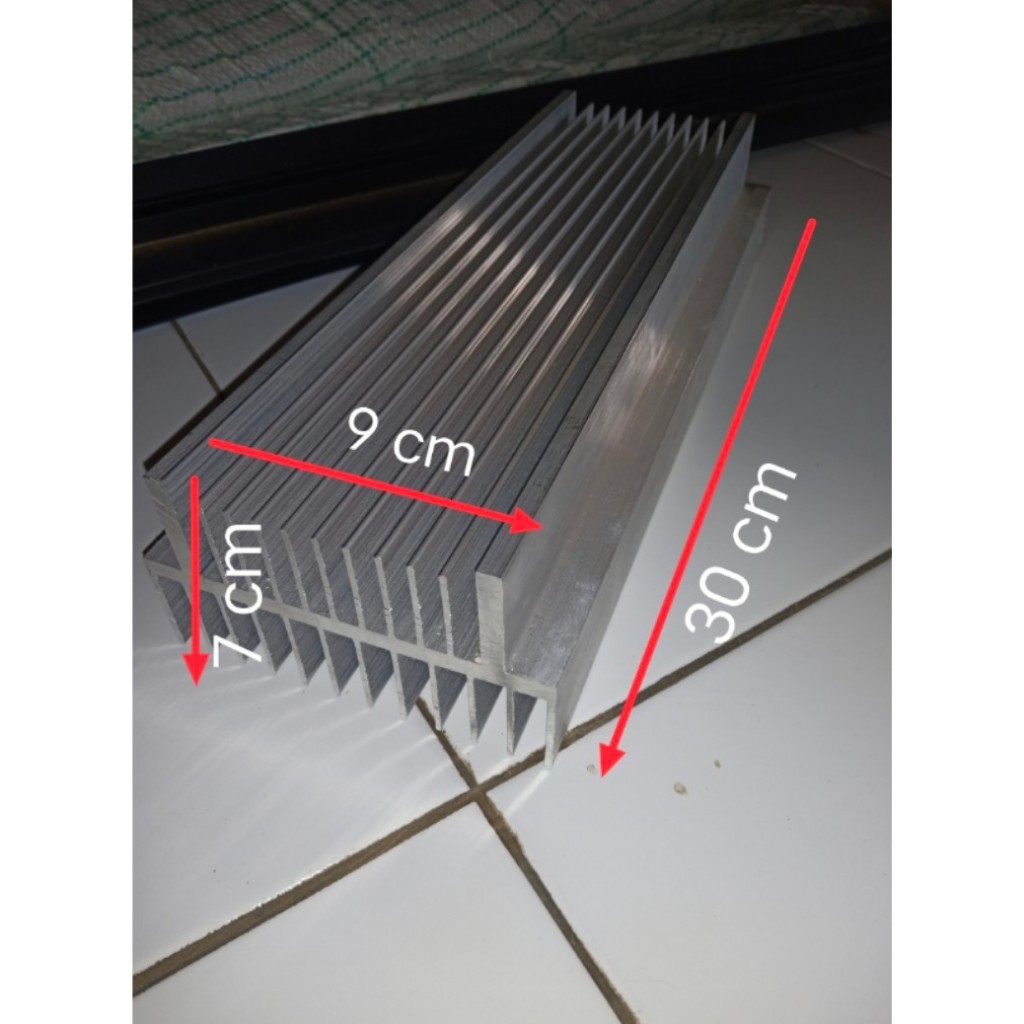 Heatsink HS 3U 30cm tebal 6mm pendingin 3U panjang 30 cm