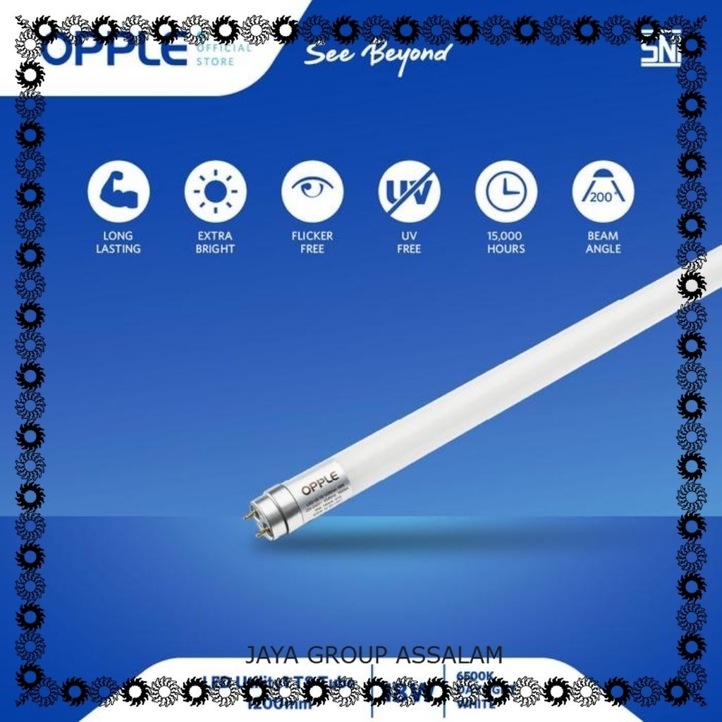 Lampu T8 Led 18watt Opple panjang 120cm