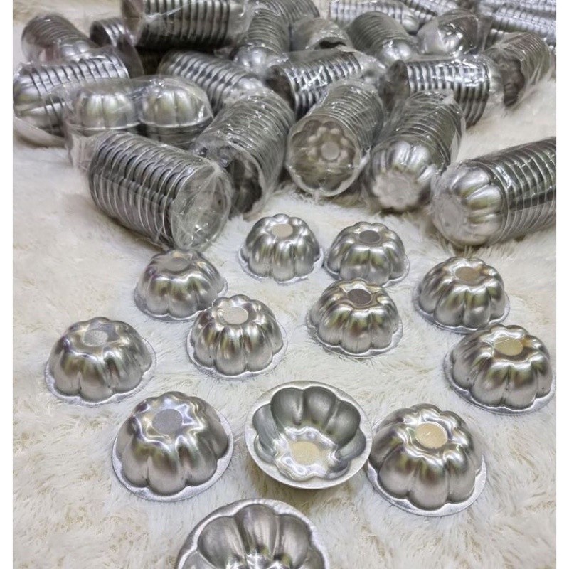 CETAKAN KUE BOLU KERING PUKIS MANGGIS MINI 12pcs MURAH/ ALMUNIUM PRES / CETAKAN KUE PUDING COKLAT MI