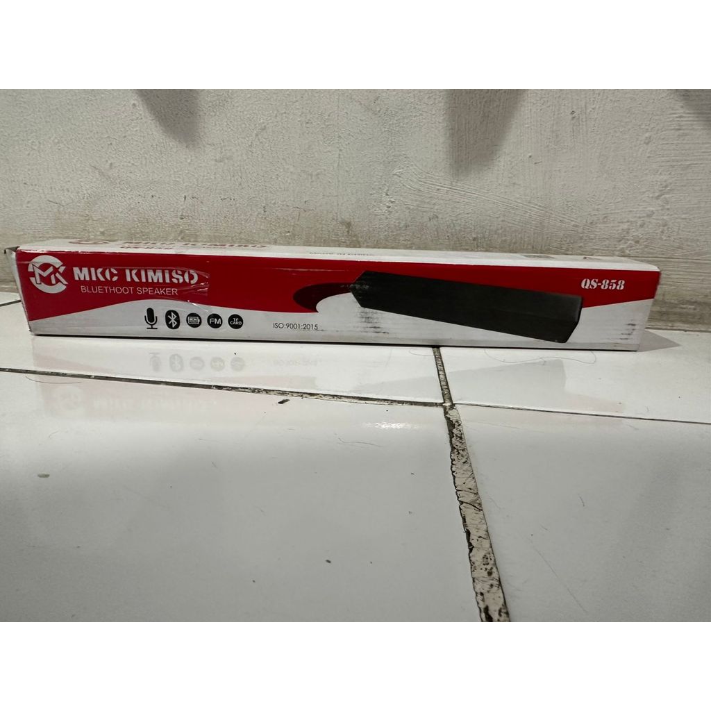 Speaker Bluetooth MK Kimiso QS858 Suara Bass Jernih Portable Multifungsi EX DISPLAY