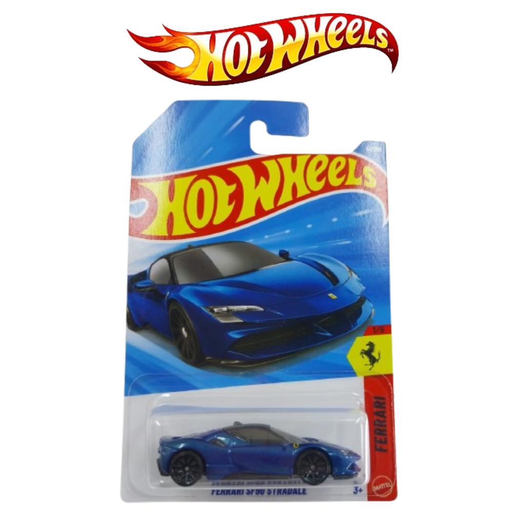 Hot Wheels Ferrari SF90 Stradale Biru Navy Mobil Balap