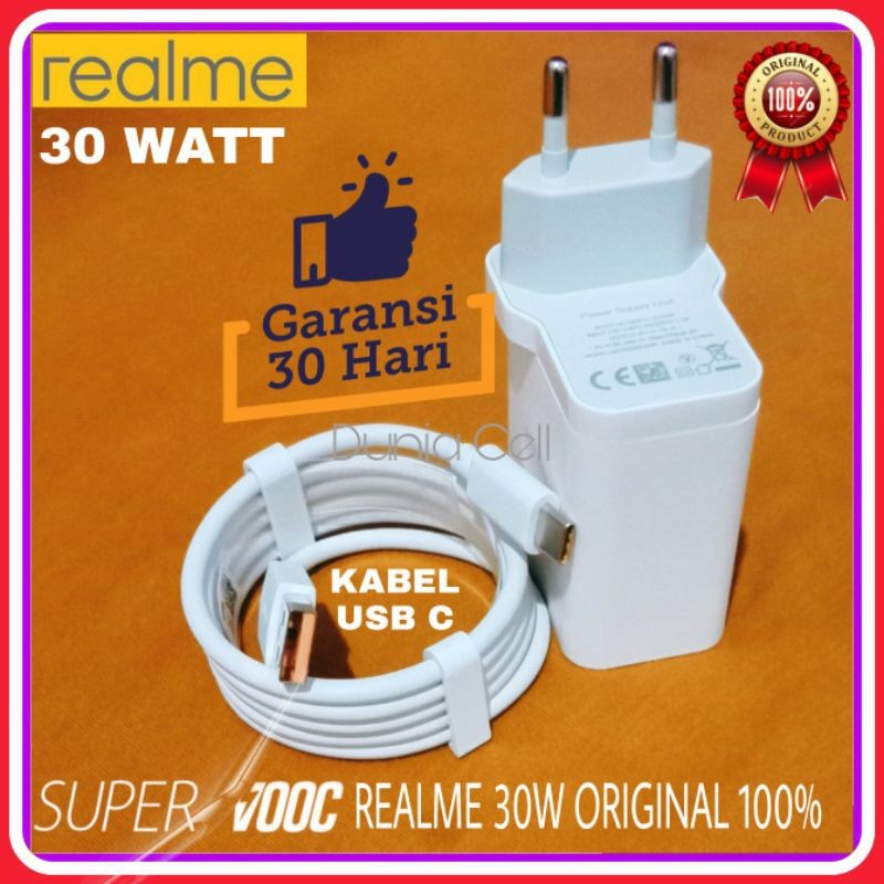Charger Realme 8 Realme 8 Pro ORIGINAL 100% DART Charge Type C 30Watt