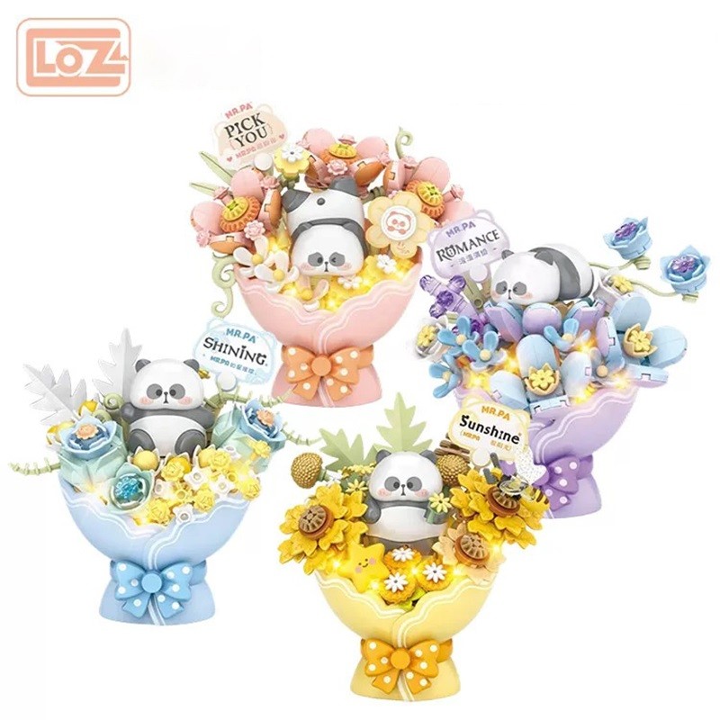 LOZ Plant series Sunflower Bouquet Eternal Flower simulation builng block flower puzzle model girl b