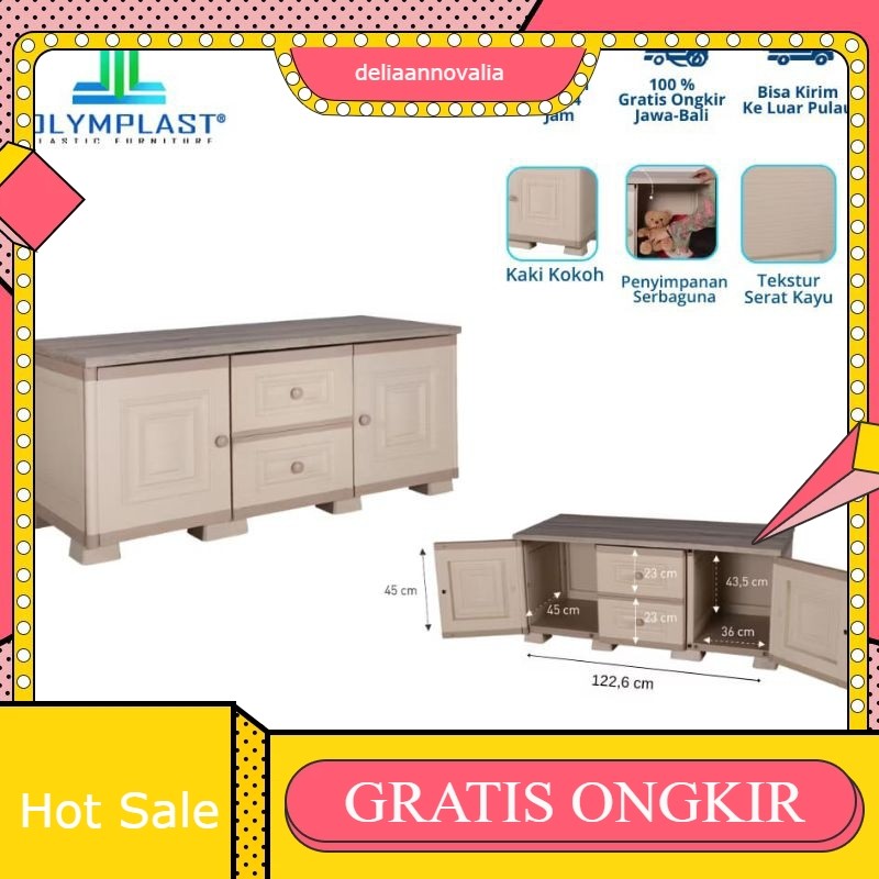 Lemari Rak TV OTC AVR Rak TV Buffet Olymplast