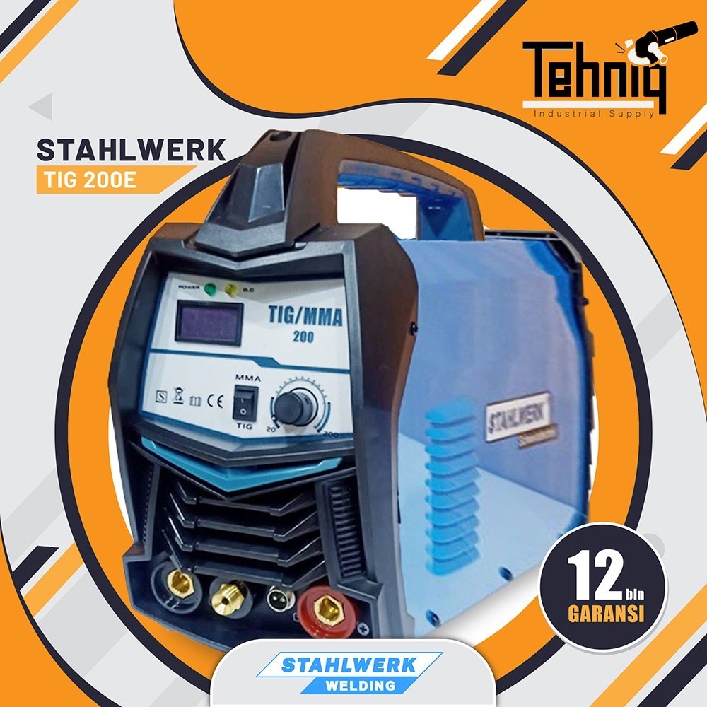 Stahlwerk Mesin Las Argon MMA Electroda Stahlwerk TIG 200A / STAHLWERK Welding Machine TIG-200E
