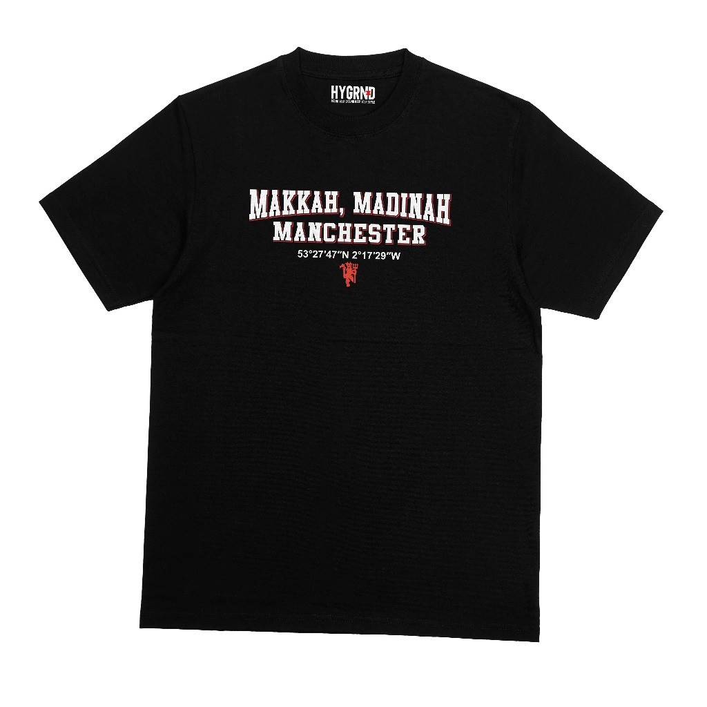 Kaos Manchester United "Makkah Madinah Manchester " - GGMU/The Red Devils/EMYU /Man United