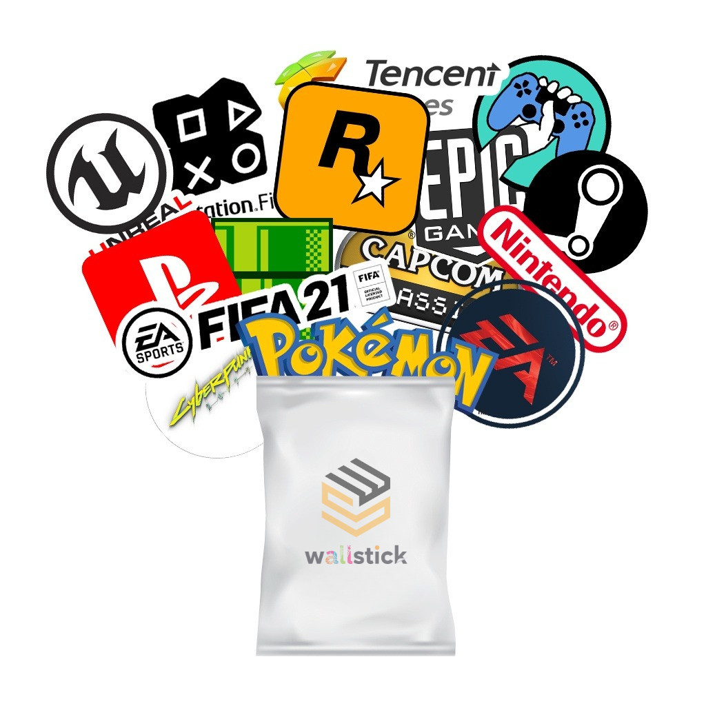 Sticker Pack Game Aesthetic Stiker Hp Helm Laptop