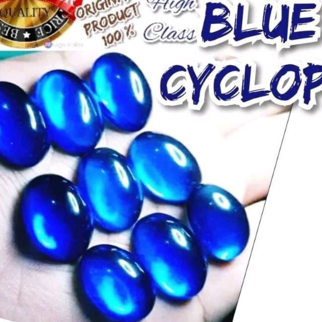 Batu Cyclops Papua blue 18 mm obsedian