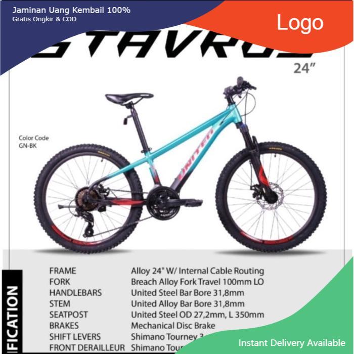 sepeda MTB UNITED STAVROS 24 inch