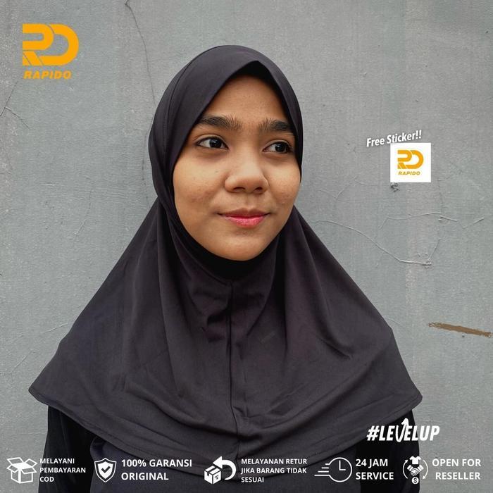 Rapido Hijab Sport Non Pet Instant Spandex Jersey  Strech