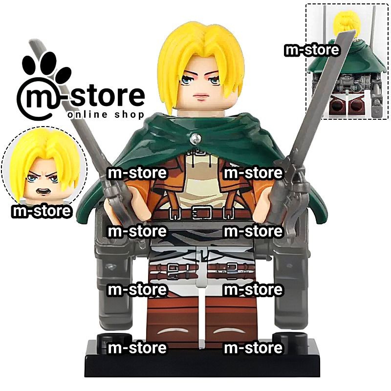 mainan kreatif edukatif attack on titan annie leonhart