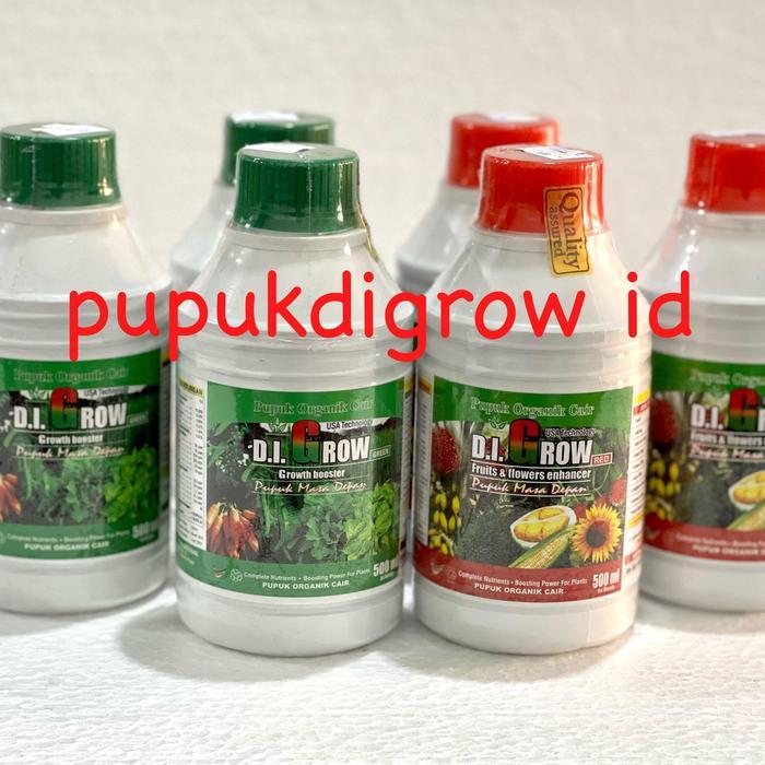 PROMO  Pupuk Organik DIGROW / PUPUK CAIR ORGANIK DIGROW 500 ML Bunga Tanah - HIJAU