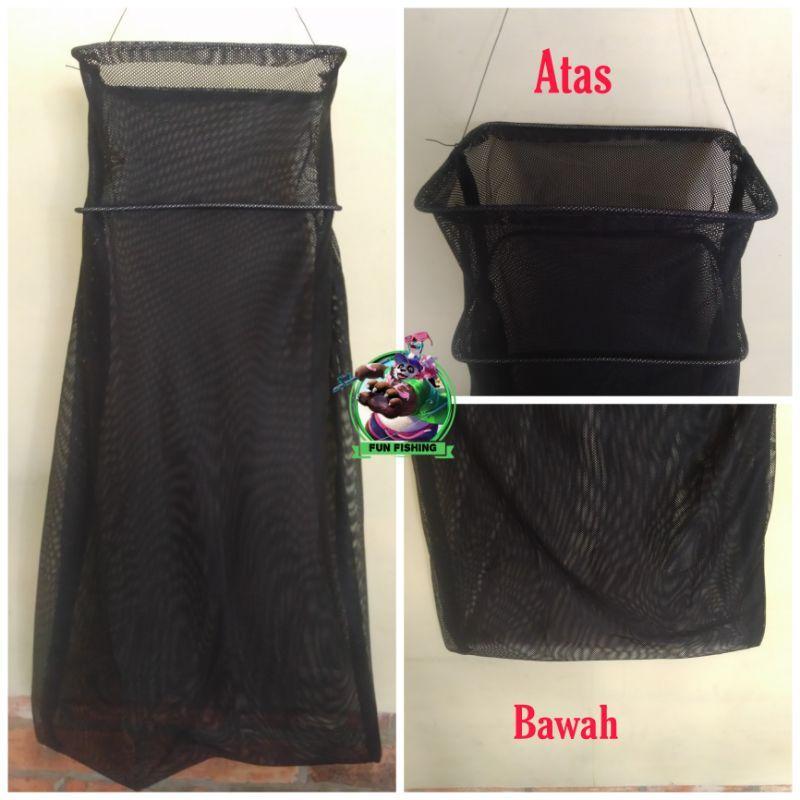 Koja ikan Tempat ikan Korang ikan model dua ring bentuk kotak bahan lembut