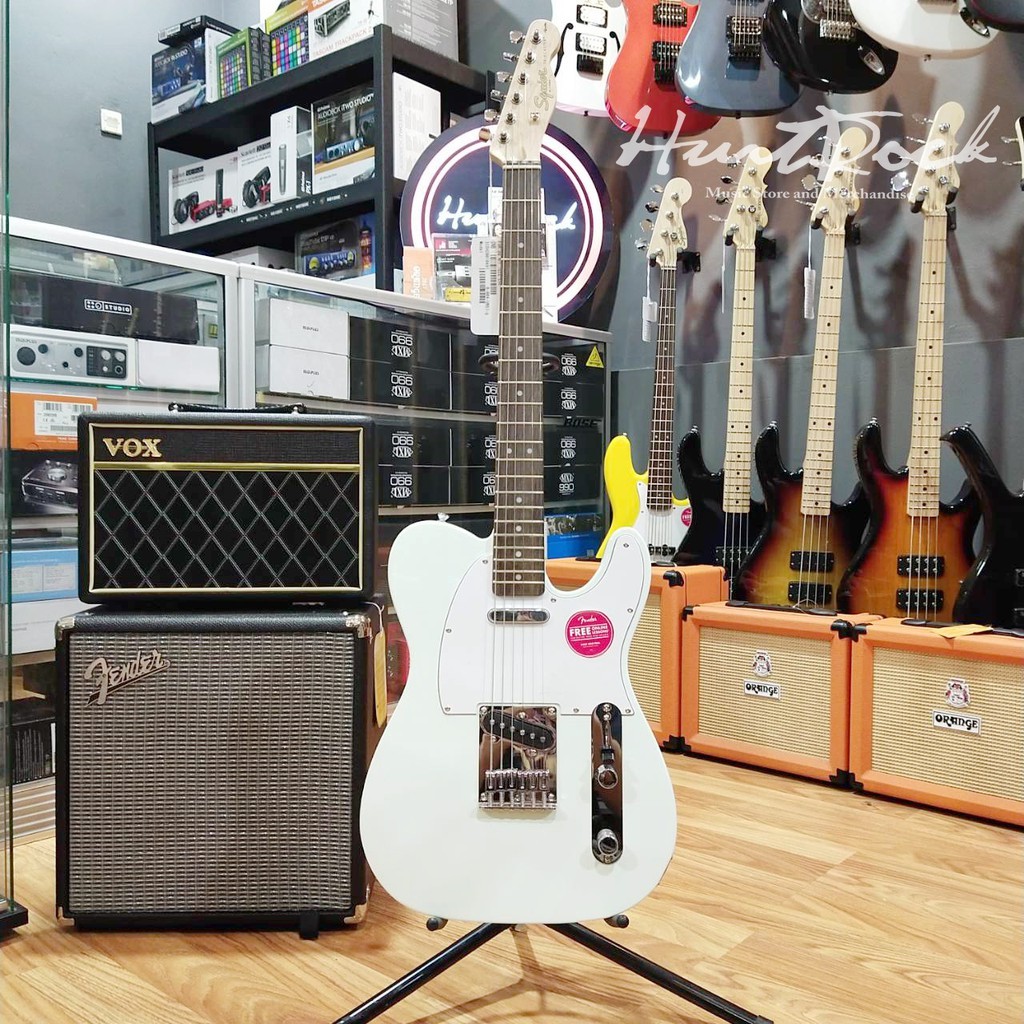 Squier Affinity Telecaster Electric Guitar Maple FB Arctic White